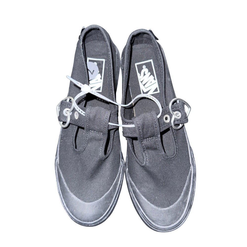 Vans Style 93 Black Mary Jane Sneakers Heart Buckle VN0A3XTJBKA Women's Sz 7 NEW - Picture 3 of 14